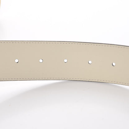 Gucci Calfskin Double G 40mm Belt 90 36 Mystic White 6 of 6