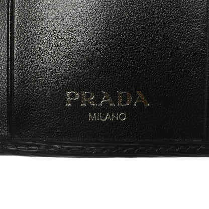 Prada Vitello Move 6 Key Holder Black 6 of 6