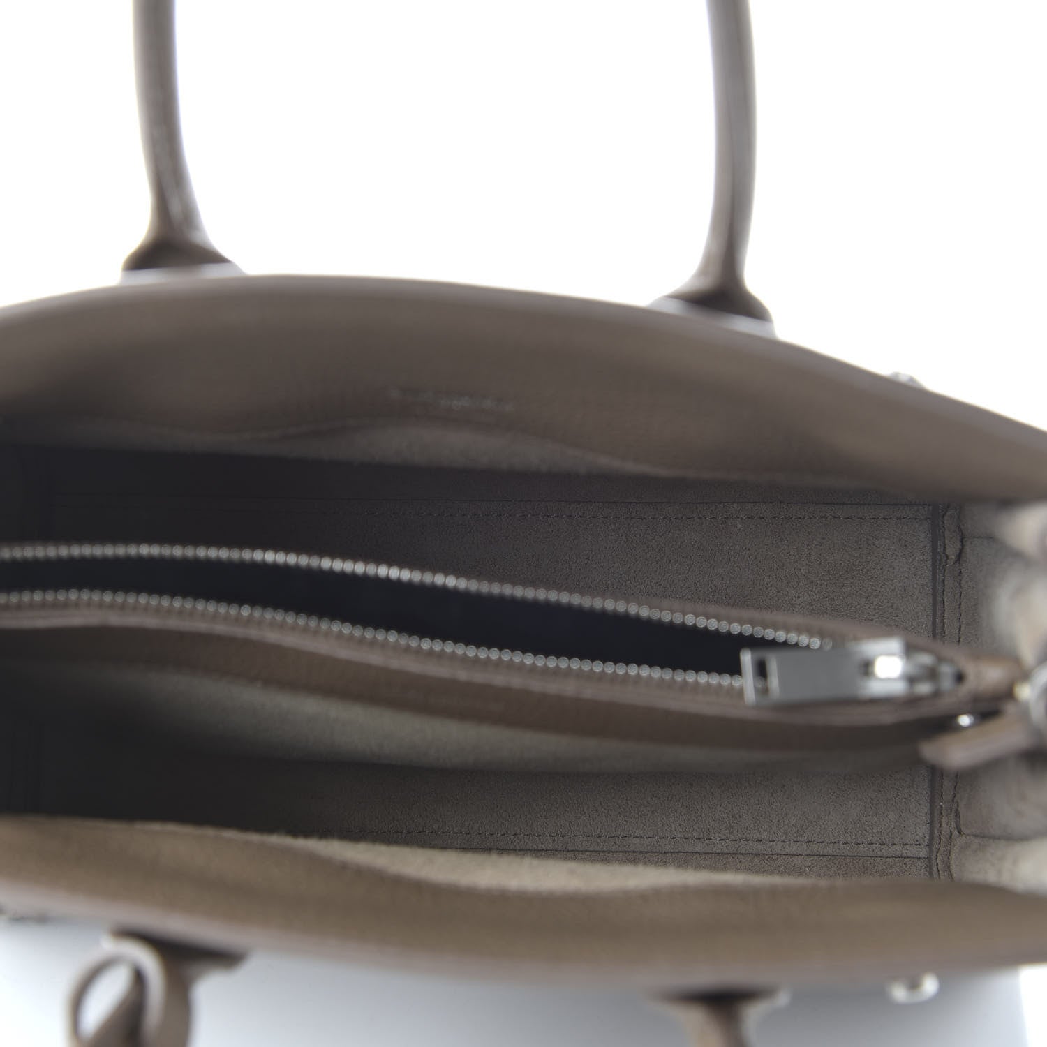 Saint Laurent Grained Calfskin Baby Sac De Jour Souple Taupe 6 of 11