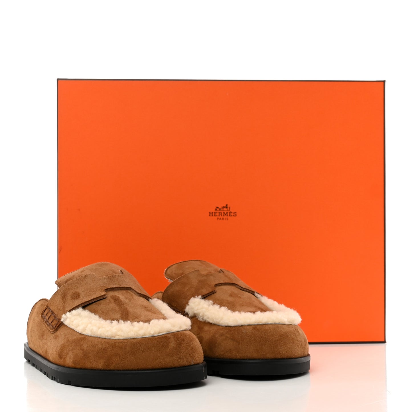Suede Goatskin Shearling Go Mules 36 Brun Frume Ecru