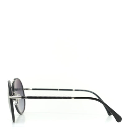 Chanel Round Pilot Polarized Sunglasses 4228-Q Black 3 of 7