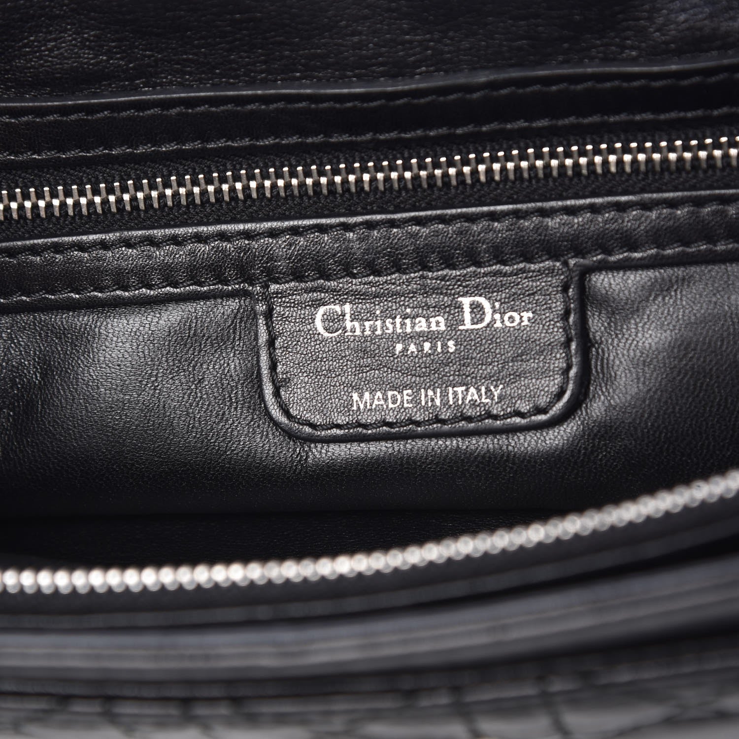 Christian Dior Lambskin Cannage Rendezvous Small Flap Black 6 of 8