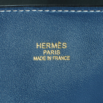 Hermes Sikkim Double Sens PM Reversible Bag Vert Fonce and Bleu Thalassa 6 of 7
