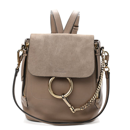 Chloe Suede Calfskin Medium Faye Backpack Motty Grey 1 of 11
