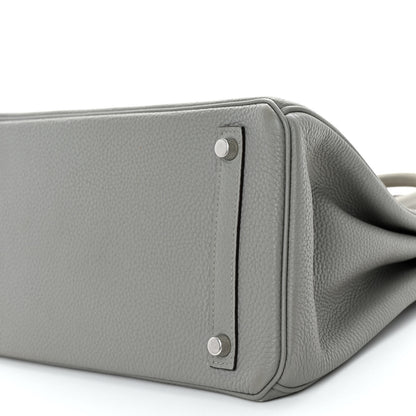 Hermes Togo BIRKIN 30 Gris Mouette 10 of 13