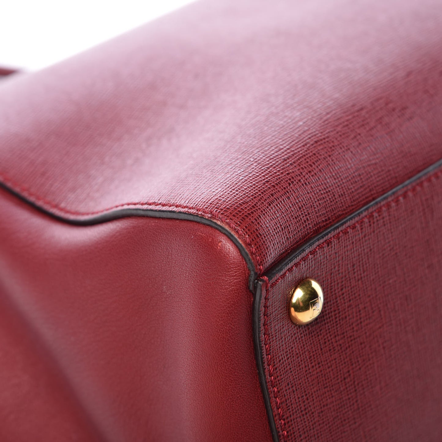 Vitello Elite Regular 2Jours Tote Rosso Scuro Ciliegia