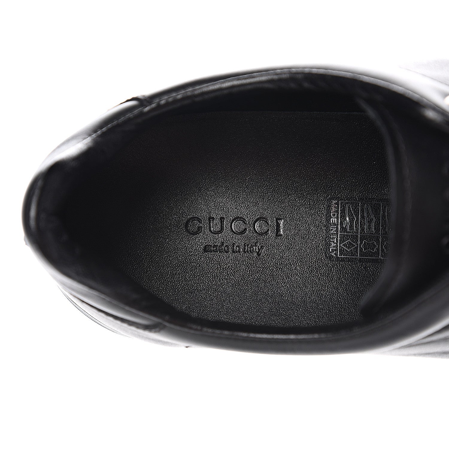 Gucci Calfskin Womens Interlocking G Sneakers 41 Black 6 of 12