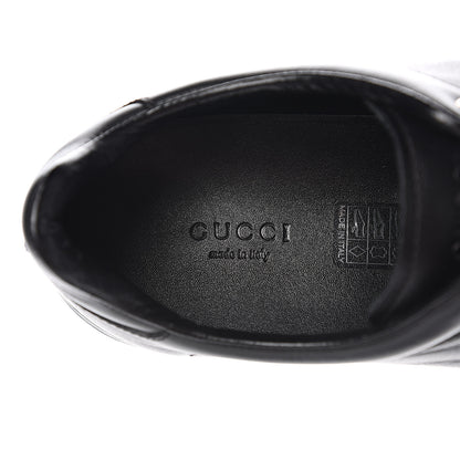 Gucci Calfskin Womens Interlocking G Sneakers 41 Black 6 of 12