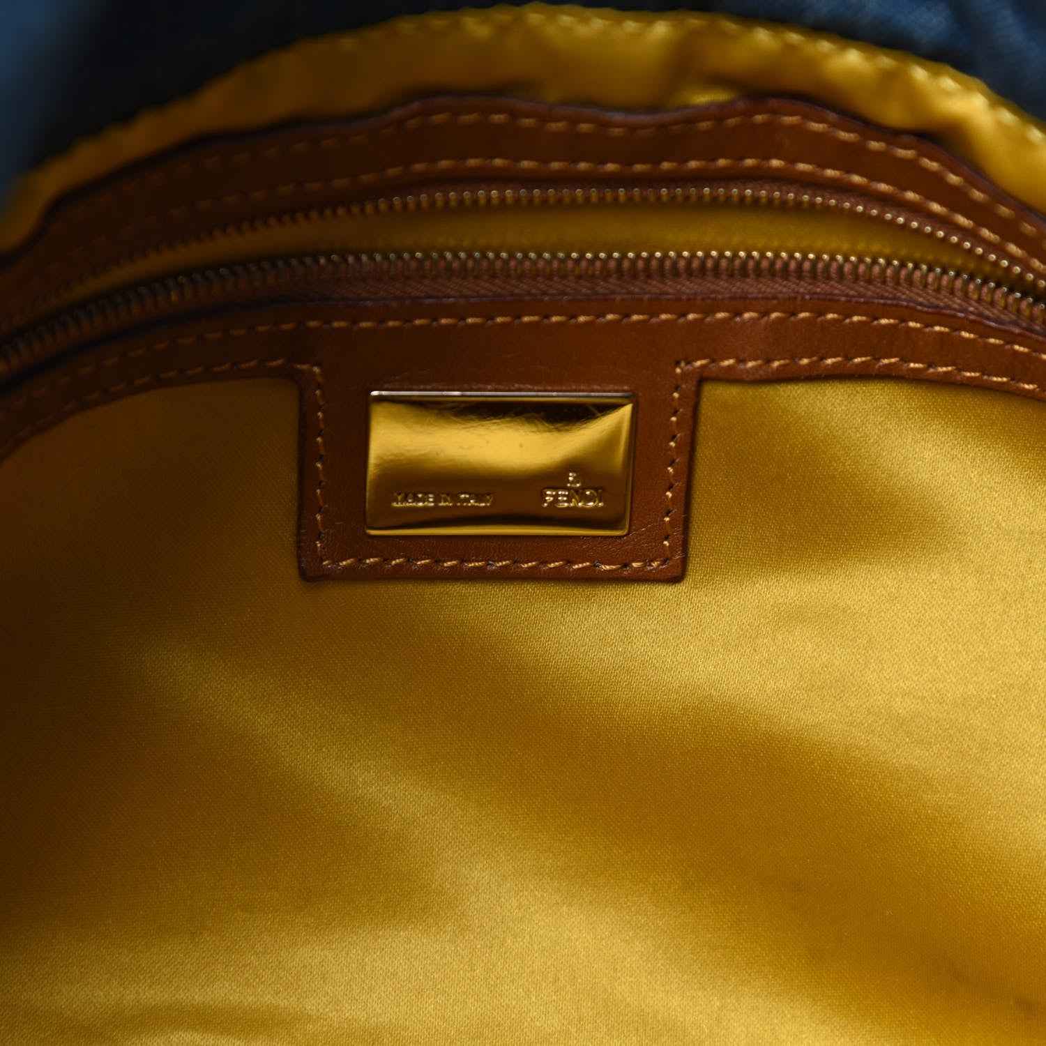 Fendi Denim Zucchino Baguette Blue 9 of 11