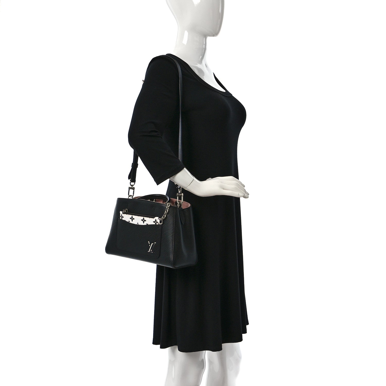 Louis Vuitton Epi Marelle BB Tote Black 2 of 7