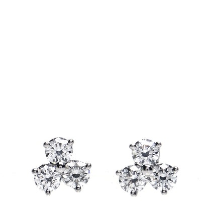 Tiffany Platinum Diamond Aria Earrings 1 of 5