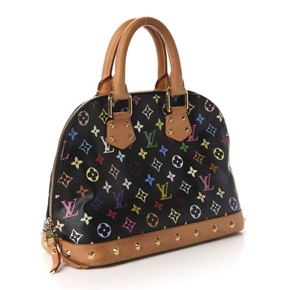 Louis Vuitton Monogram Multicolor Alma PM Black 3 of 9