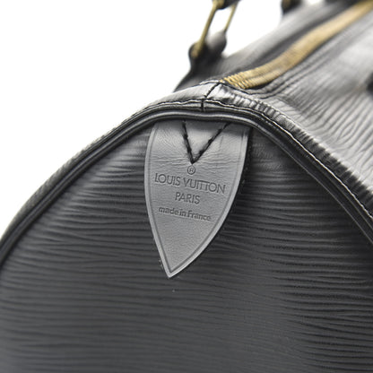 Louis Vuitton Epi Speedy 25 Black 8 of 9