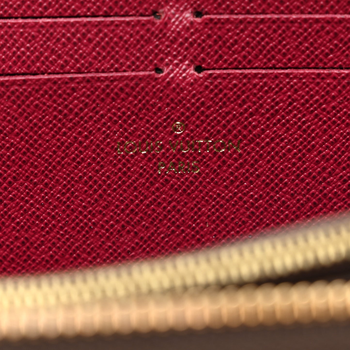 Monogram Clemence Wallet Fuchsia