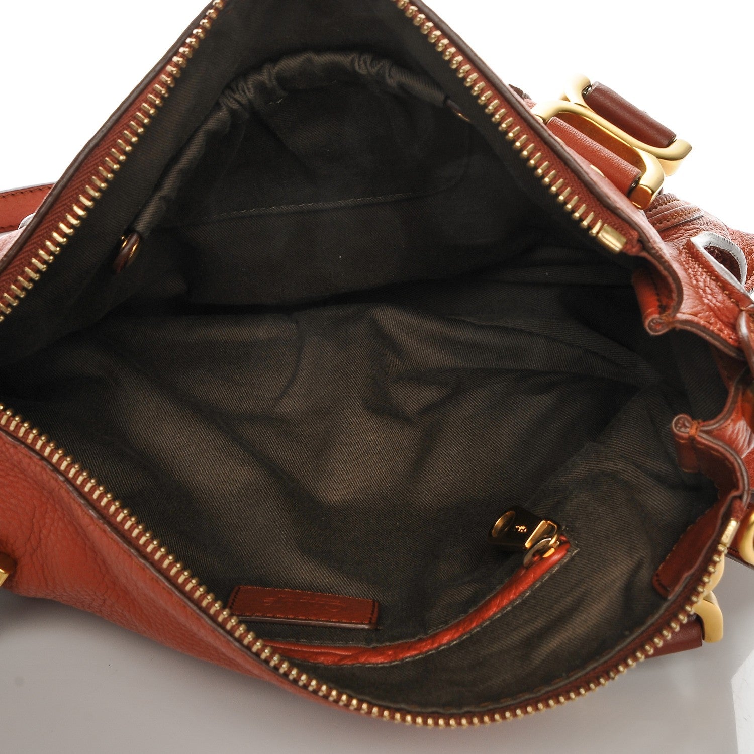 Chloe Calfskin Medium Marcie Satchel Red Bush 5 of 6