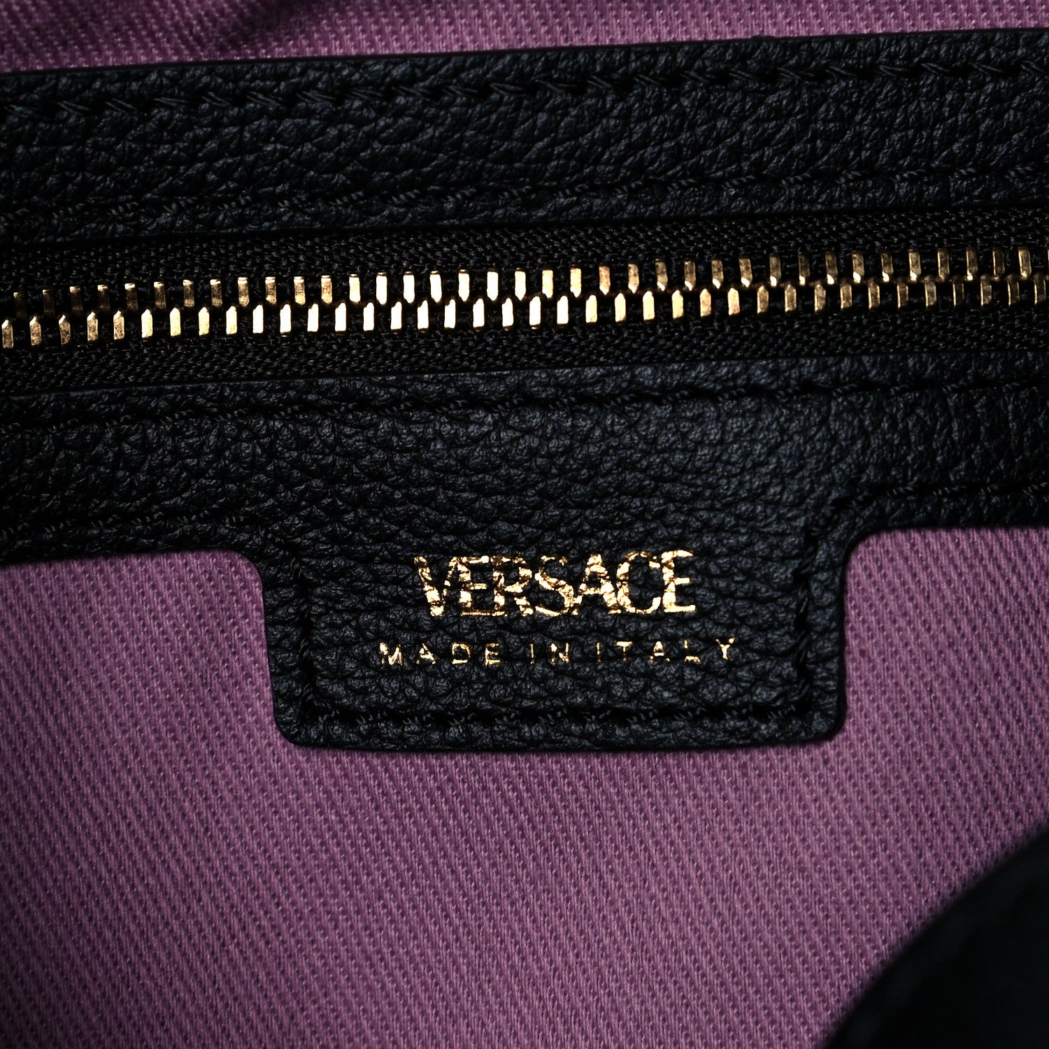 Versace Grained Calfskin La Medusa Bucket Bag Black 13 of 15