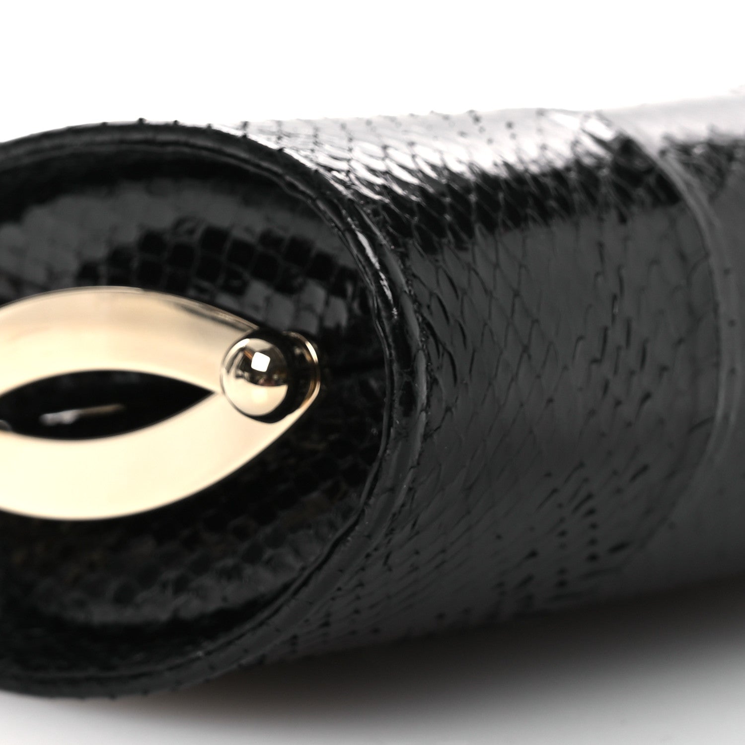Jimmy Choo Snakeskin Mini Clutch Black 8 of 10