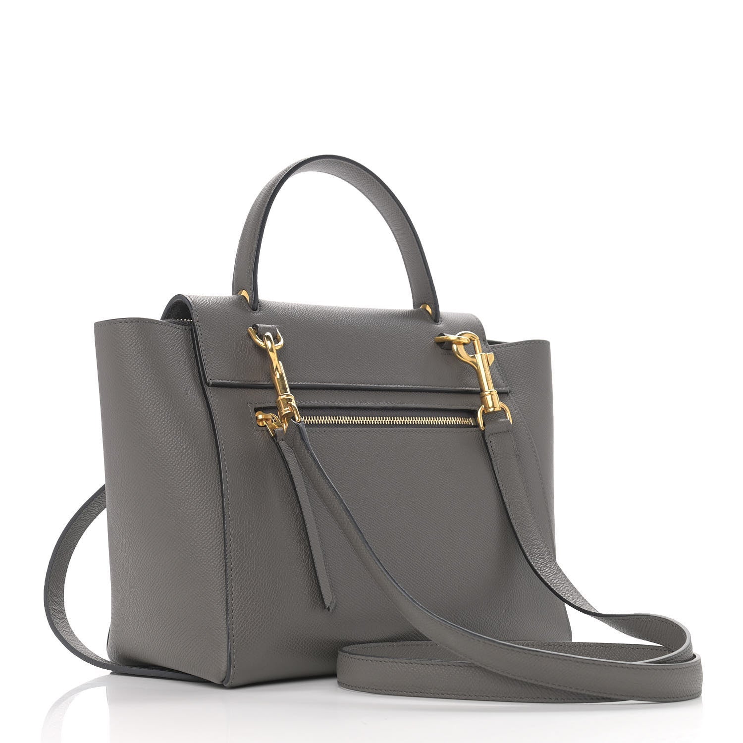 Celine Baby Grained Calfskin Micro Belt Bag Grey 2 of 9