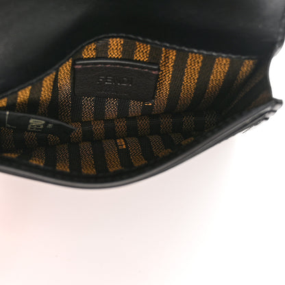 Fendi Vitello Palmellato Card Case With Strap Black 4 of 8