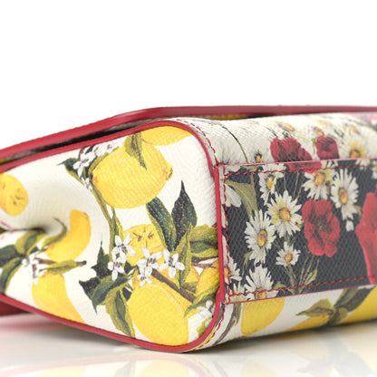 Dolce & Gabbana Lemon Print Mini Miss Sicily Satchel White Multicolor 14 of 16