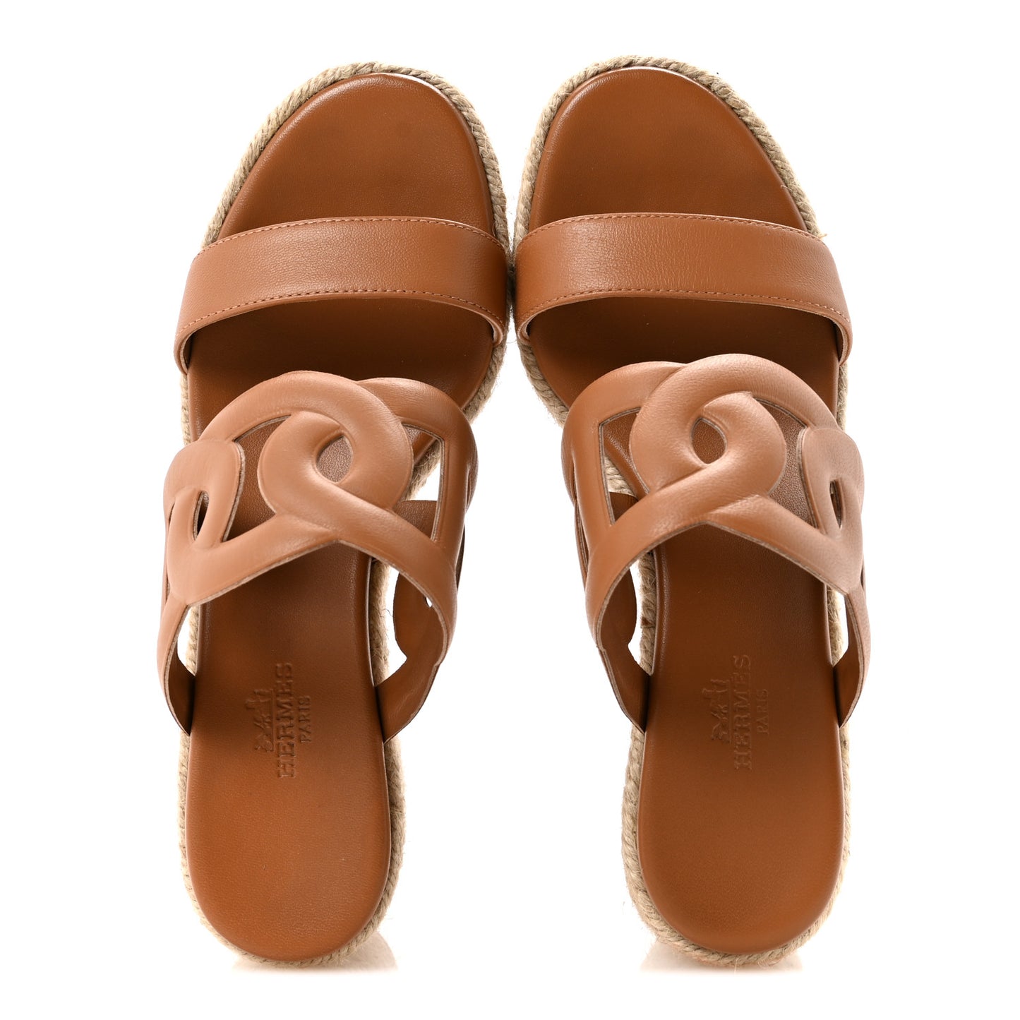 Nappa Ithea Espadrille Wedge Sandals 36 Naturel