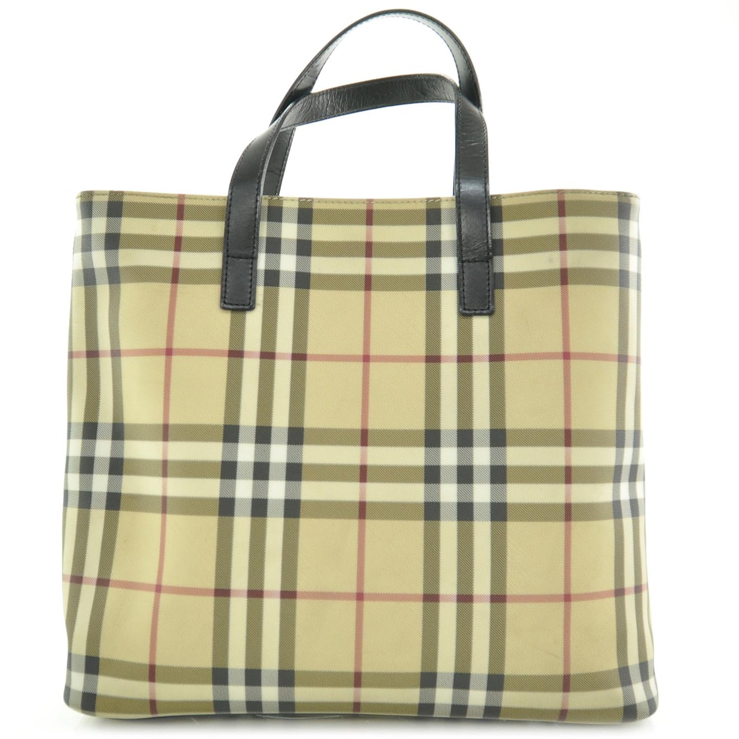 House Check Tote Black