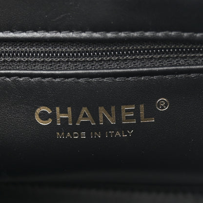 Chanel Shiny Aged Calfskin Quilted Nano Kelly Shopper Black 11 of 21