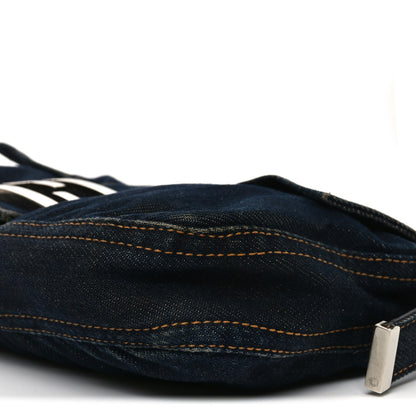 Fendi Denim Baguette Blue 9 of 10