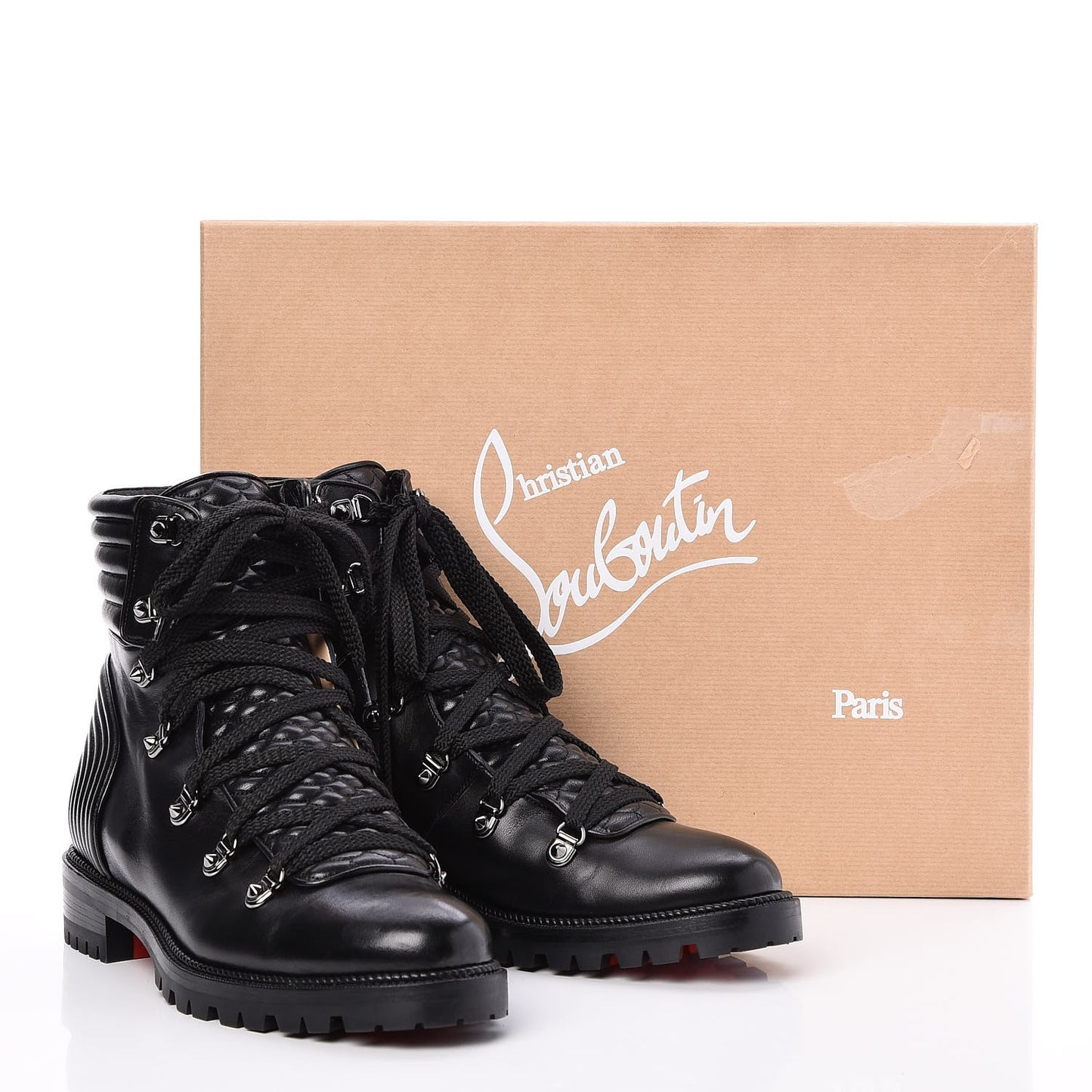 Shiny Nappa Mad Flat Boots 41 Black