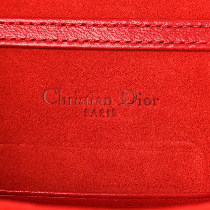 Christian Dior Lambskin Studded Vertical Diorama Spicy Red 6 of 8
