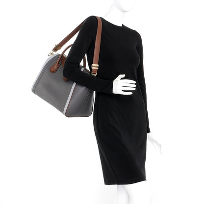 Givenchy Smooth Calfskin Medium Tri-Color Antigona Dark Grey 2 of 7