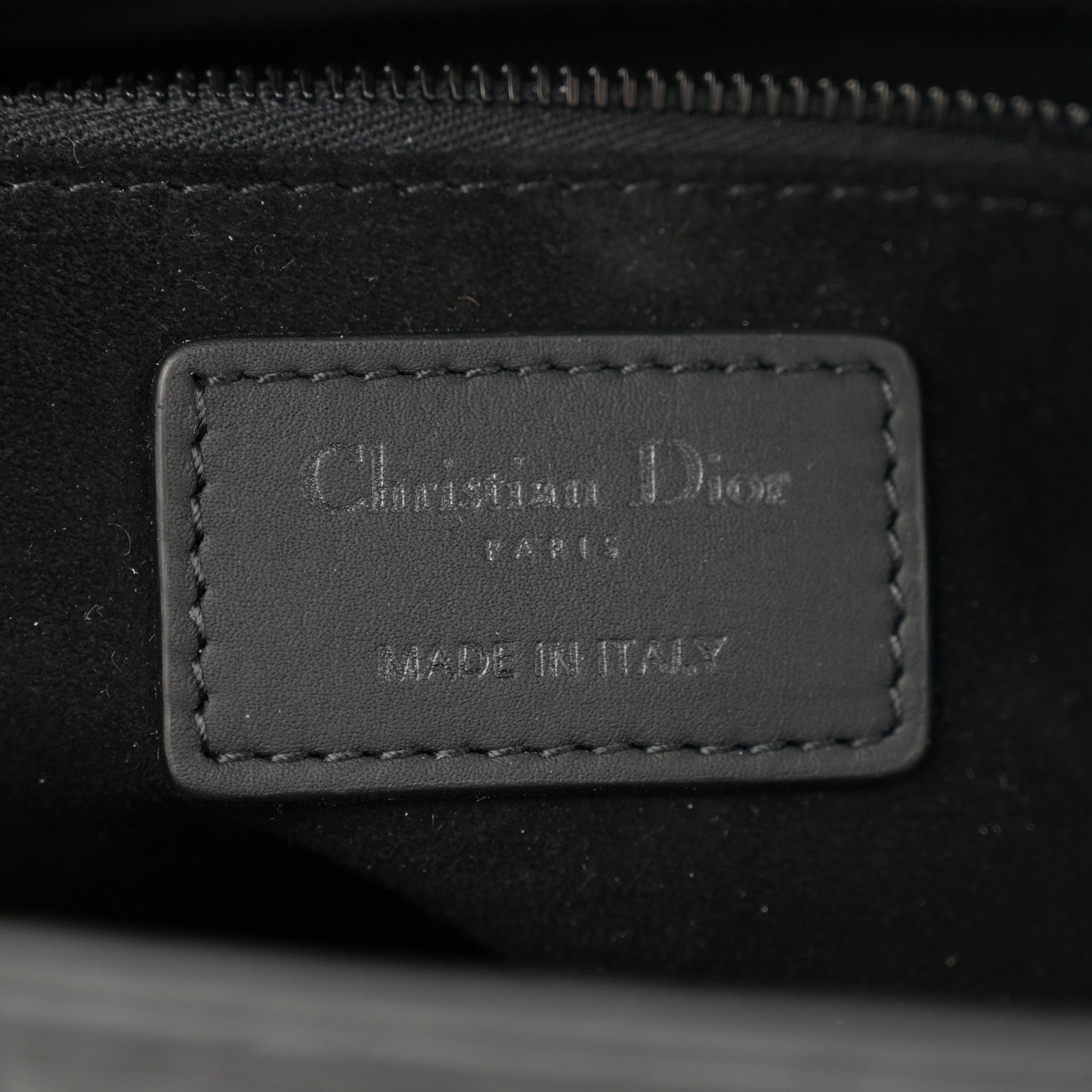Ultra Matte Calfskin Cannage Medium Lady Dior Black