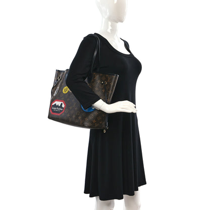 Louis Vuitton Monogram World Tour Neverfull MM 3 of 11