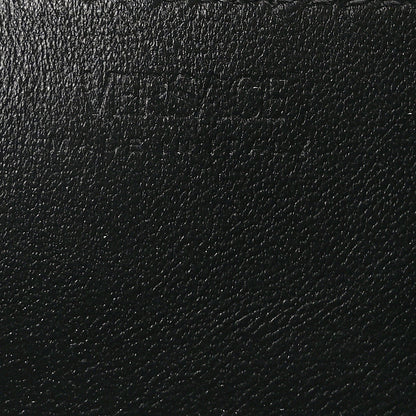 Versace Calfskin Crocodile Embossed Greca Goddess Mini Shoulder Bag Black 6 of 9