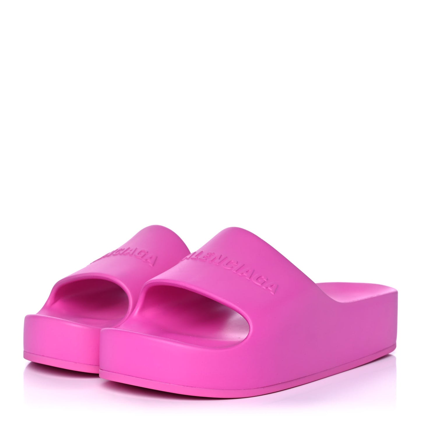Rubber Womens Chunky Slide Sandals 41 Pink