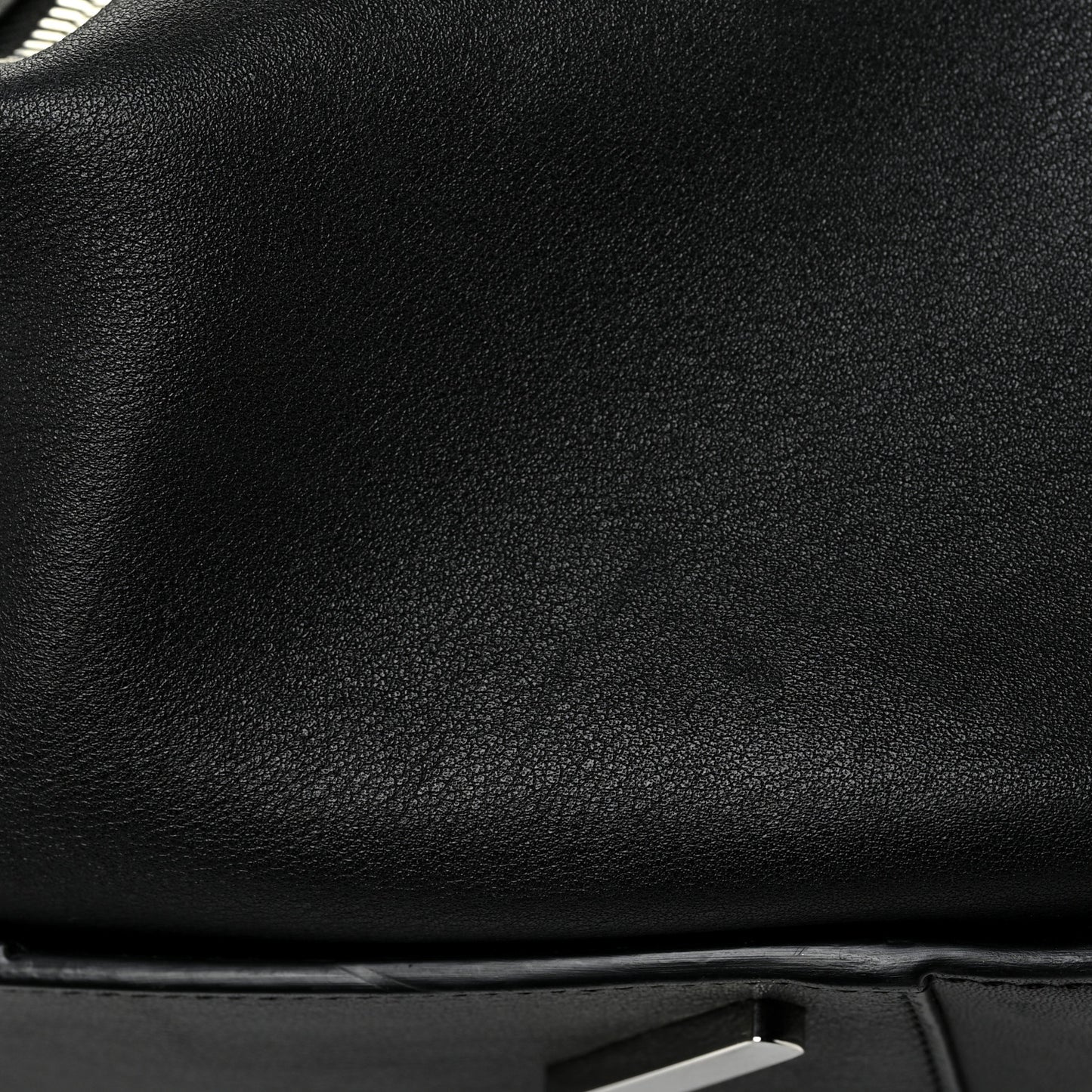 Calfskin Medium Hammock Shoulder Bag Black
