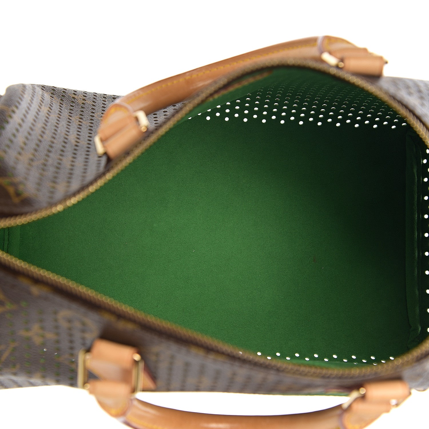 Louis Vuitton Monogram Perforated Speedy 30 Green 4 of 9