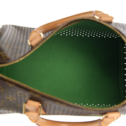 Louis Vuitton Monogram Perforated Speedy 30 Green 4 of 9