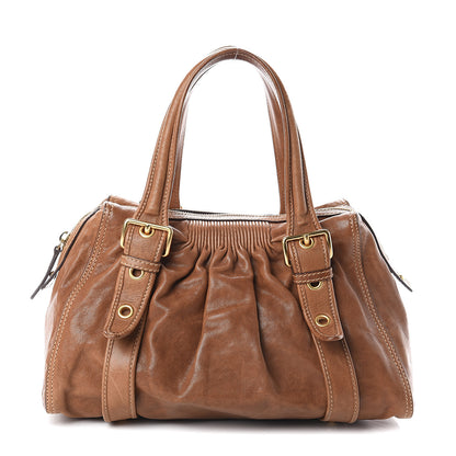 Miu Miu Nappa Shoulder Bag Cannella 1 of 8