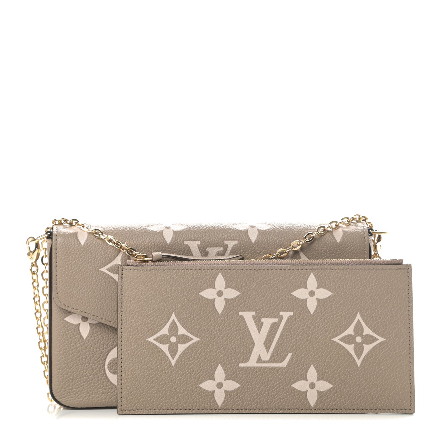 Empreinte Monogram Giant Felicie Pochette Tourterelle Creme