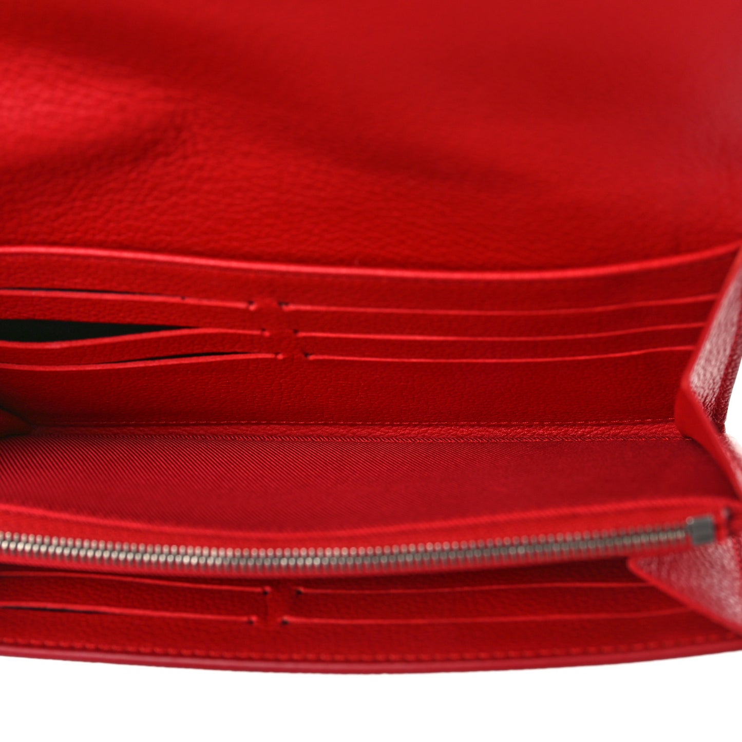 Calfskin Lockme II Wallet Rubis