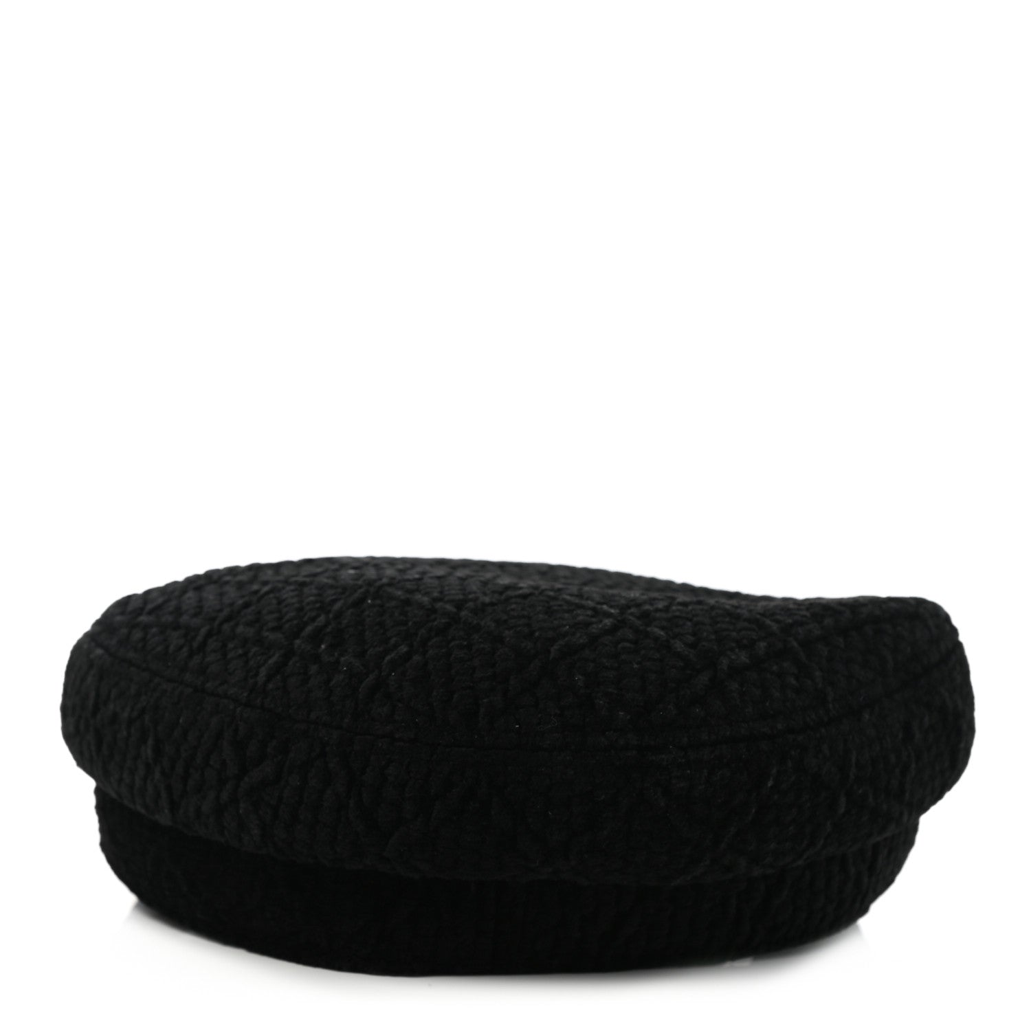 Chanel Viscose Silk Quilted CC Cap M Black 6 of 8