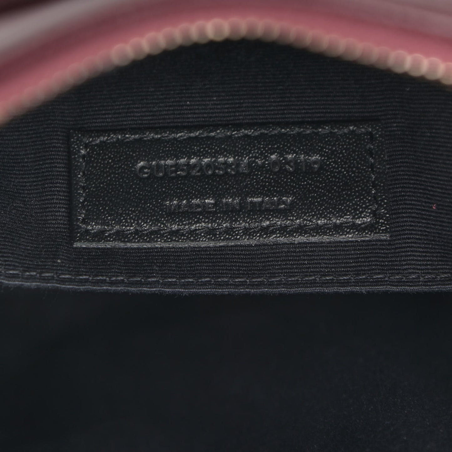 Calfskin Matelasse Monogram Lou Camera Bag Dark Legion Red