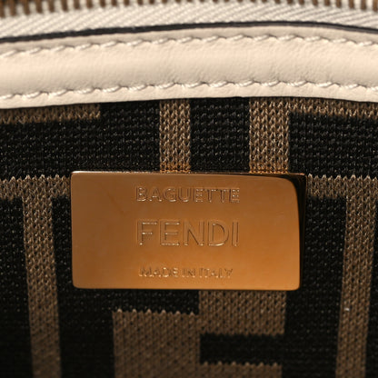 Fendi Wool Woven Fringe Baguette Camelia 5 of 9
