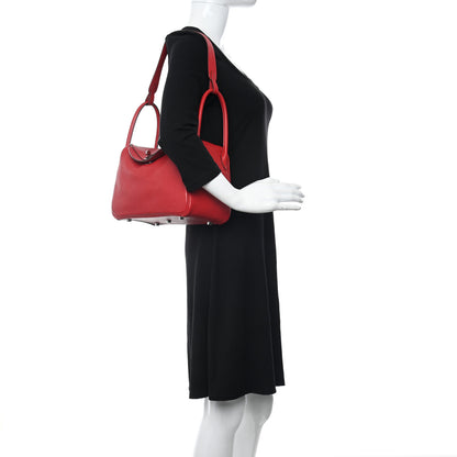 Hermes Taurillon Clemence Lindy 26 Rouge Casaque 2 of 9