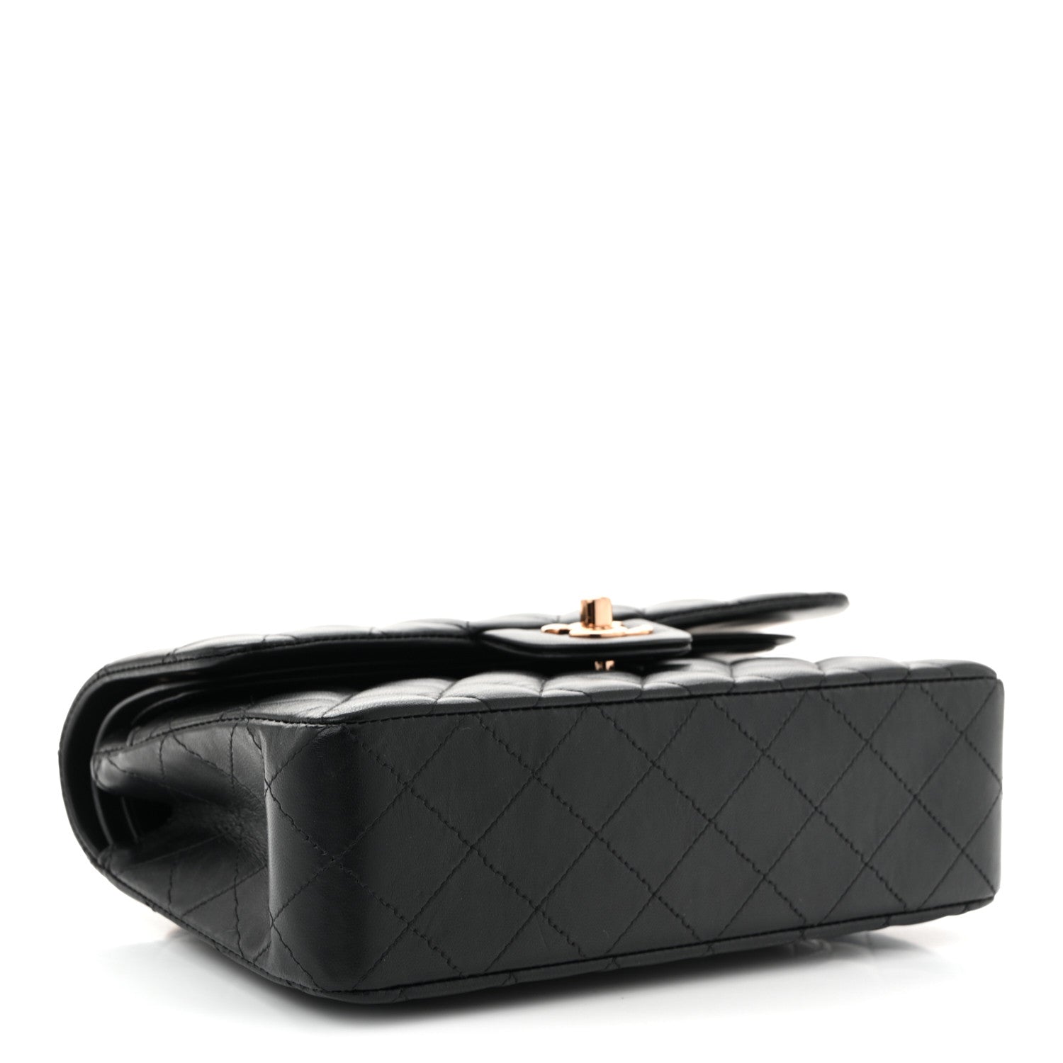 Chanel Lambskin Quilted Small Double Flap Black 4 of 11