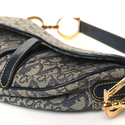 Christian Dior Monogram Saddle Bag Blue 9 of 11