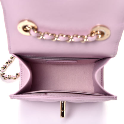 Chanel Lambskin Quilted Mini Trendy CC Clutch With Chain Light Pink 5 of 10