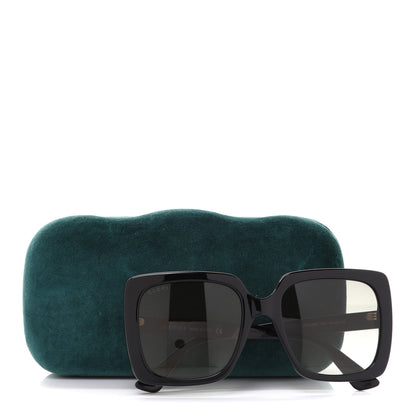 Gucci Crystal Square Frame GG Sunglasses GG0418S Black 8 of 8