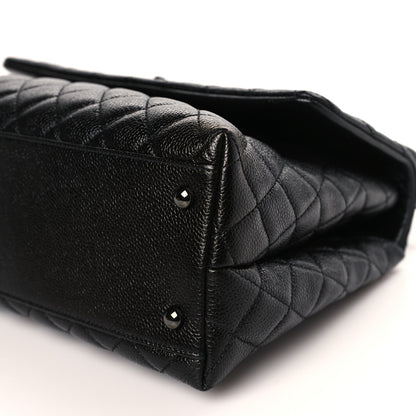Chanel Caviar Quilted Medium Coco Handle Flap So Black 9 of 9